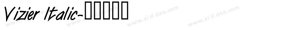 Vizier Italic字体转换